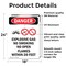 Signmission Explosive Gas No Smoking Danger Sign, Vinyl Decal, 18in W x 24in L, 2PK OS-2PACK-DS-D-1824-V-1209 - alternate 2
